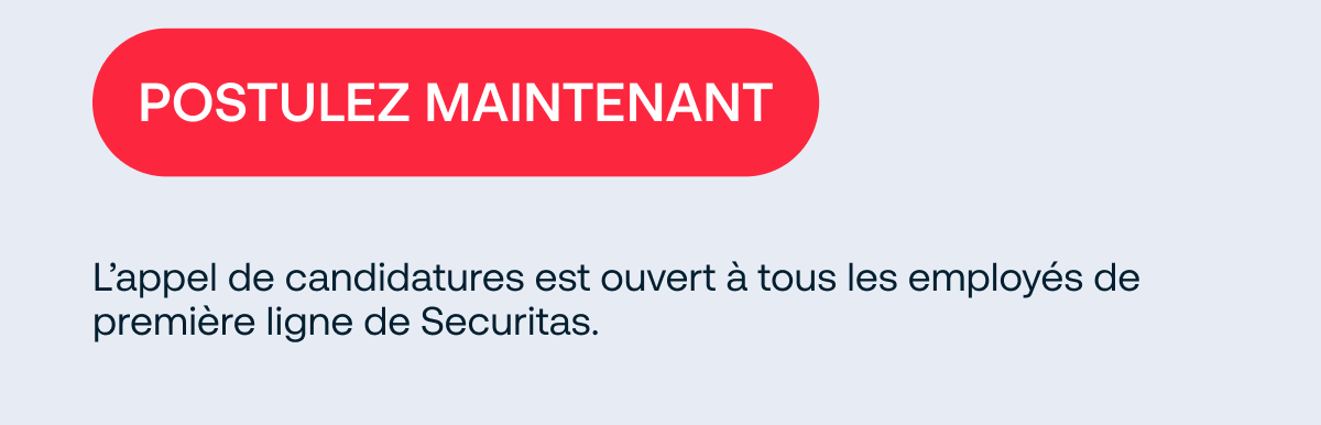 Postuler à la bourse Melker Schörling. L’appel de candidatures est ouvert à tous les employés de première ligne de Securitas.
